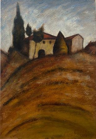 Art work by  Anonimo Paesaggio  - oil table 